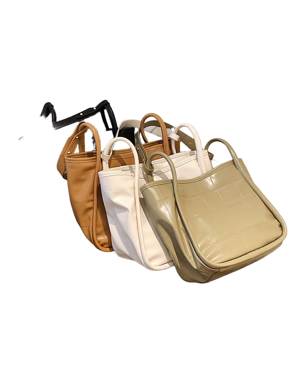 Simple Net Red Tote Bag Texture Commuter Briefcase Handbag photo 8