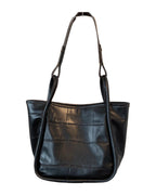 Simple Net Red Tote Bag Texture Commuter Briefcase Handbag photo 9