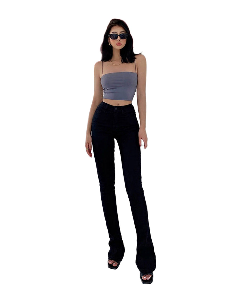 Micro-elastic Casual White Jeans photo 1