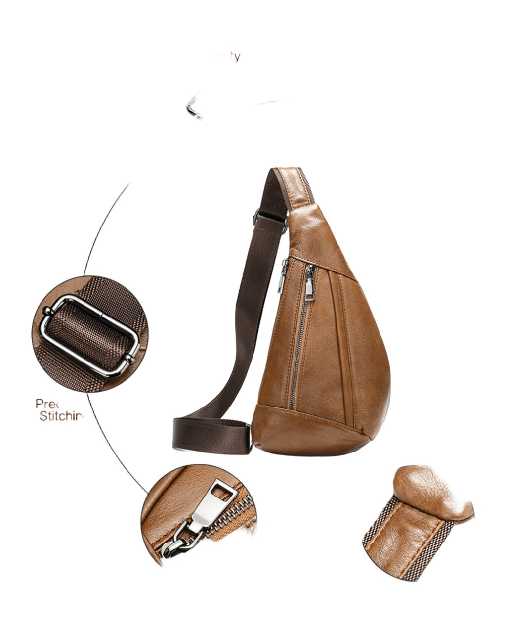 Shoulder Bag Leather Chest Messenger photo 4