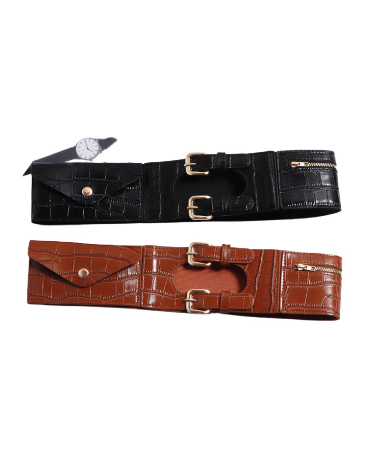 Belt Pattern Is Thin Wide Collocation Dress Down Jacket photo 4