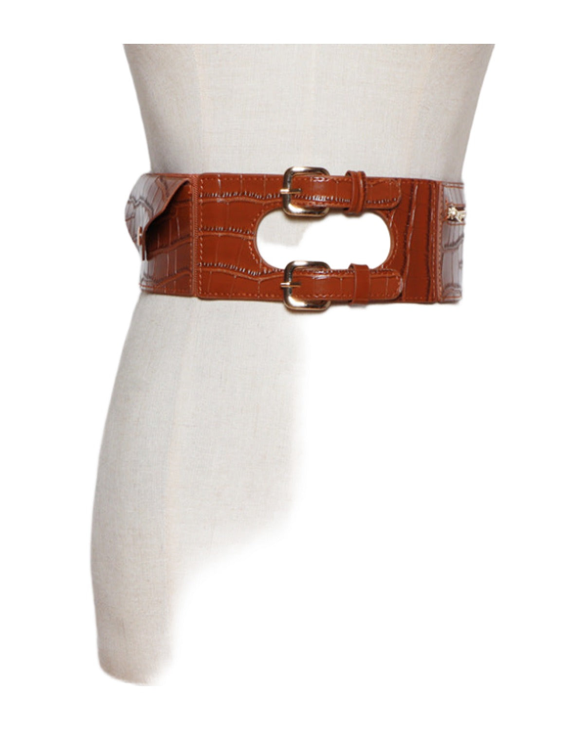 Belt Pattern Is Thin Wide Collocation Dress Down Jacket photo 6