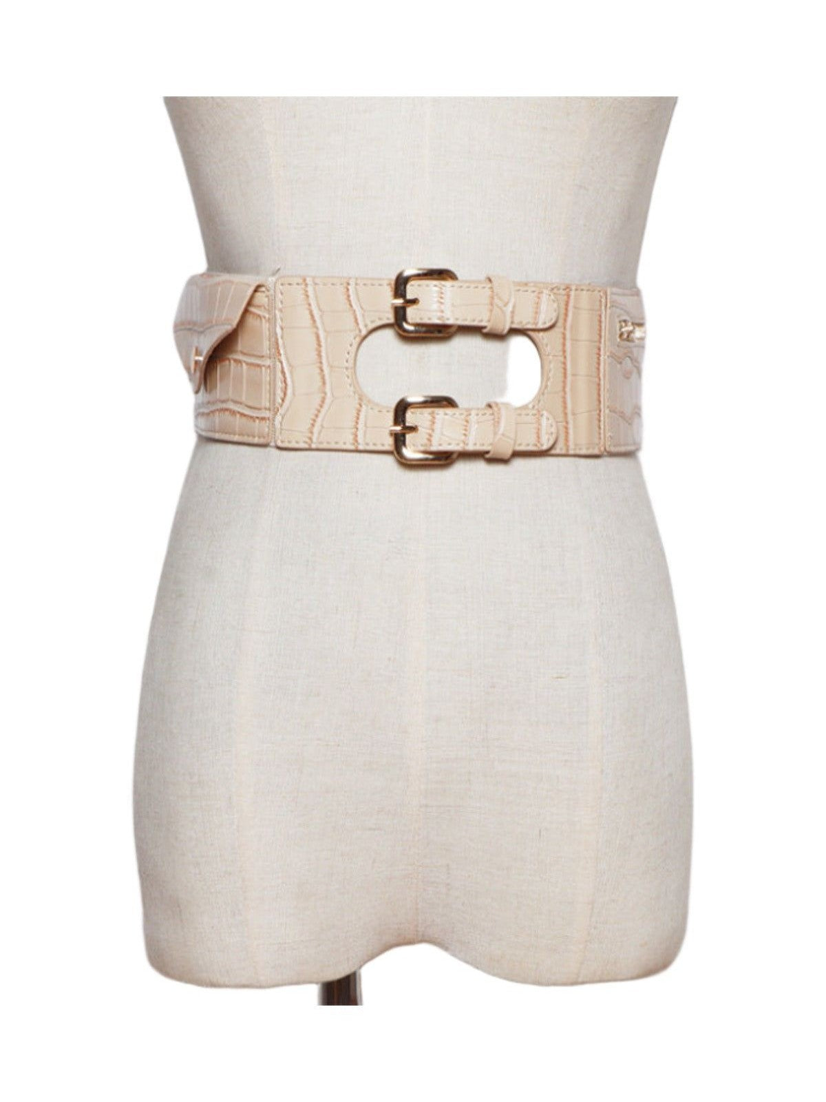 Belt Pattern Is Thin Wide Collocation Dress Down Jacket