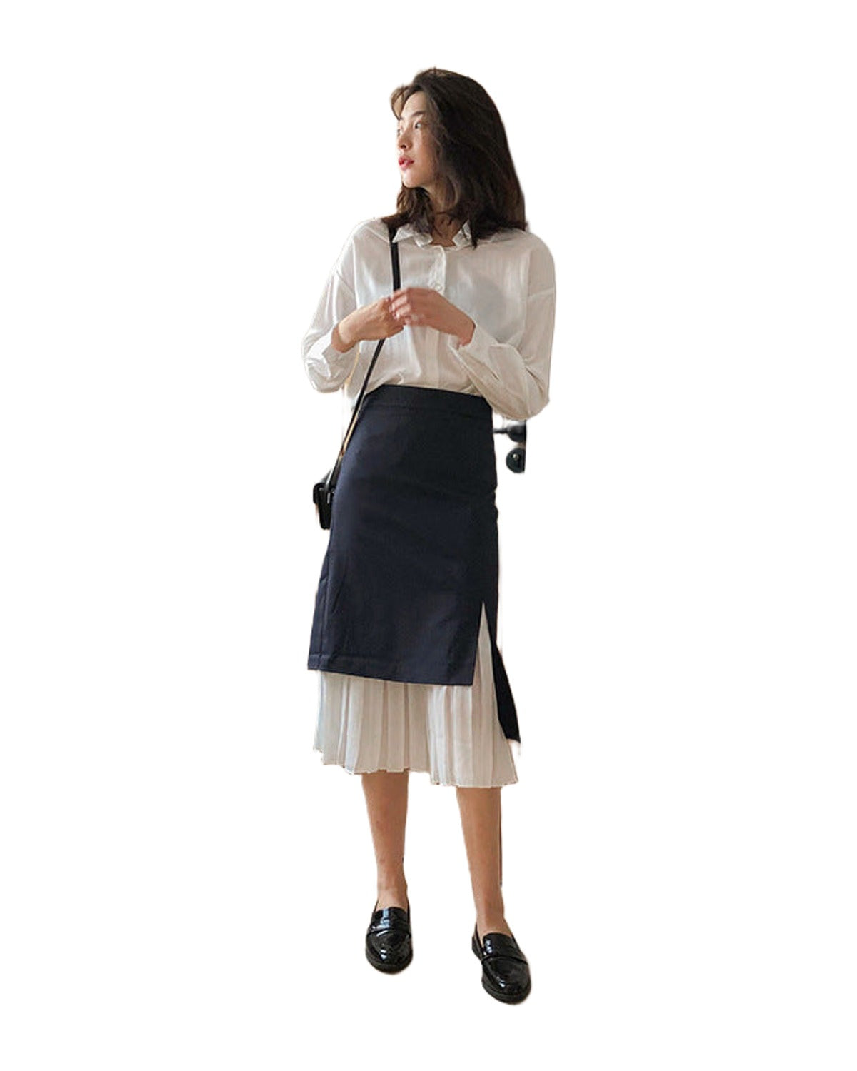Irregular Pleated Skirt High Waist Mermaid Autumn photo 1