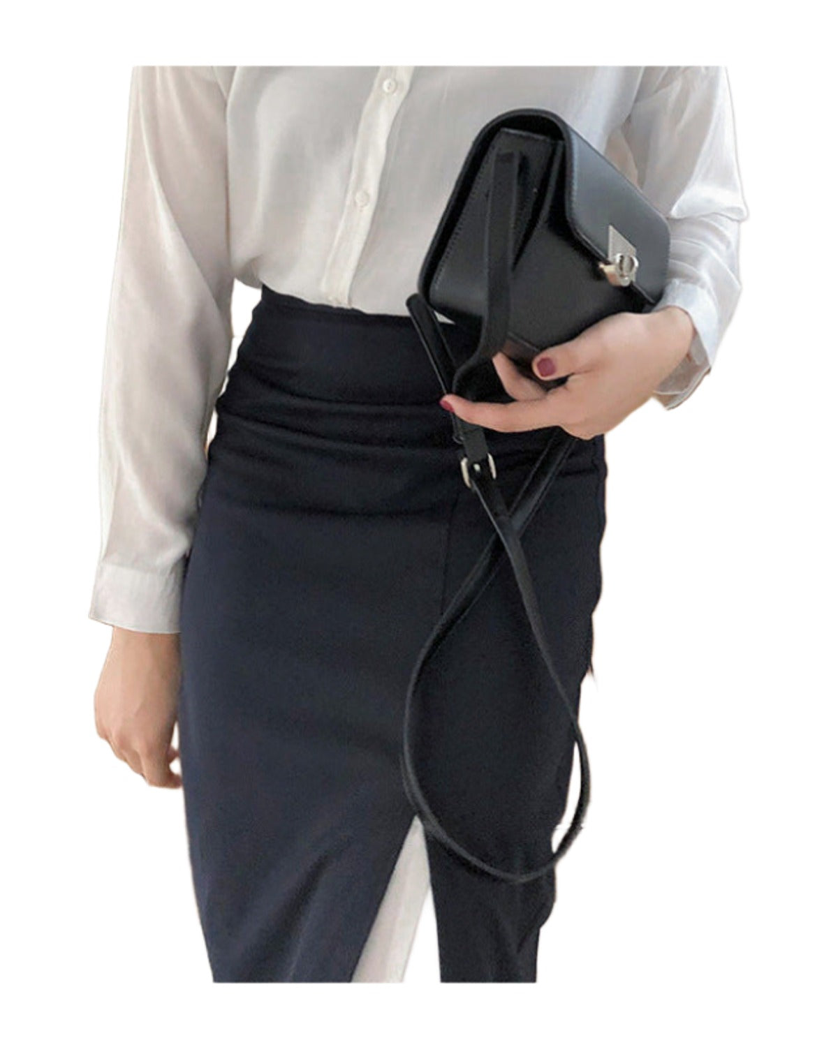 Irregular Pleated Skirt High Waist Mermaid Autumn photo 3