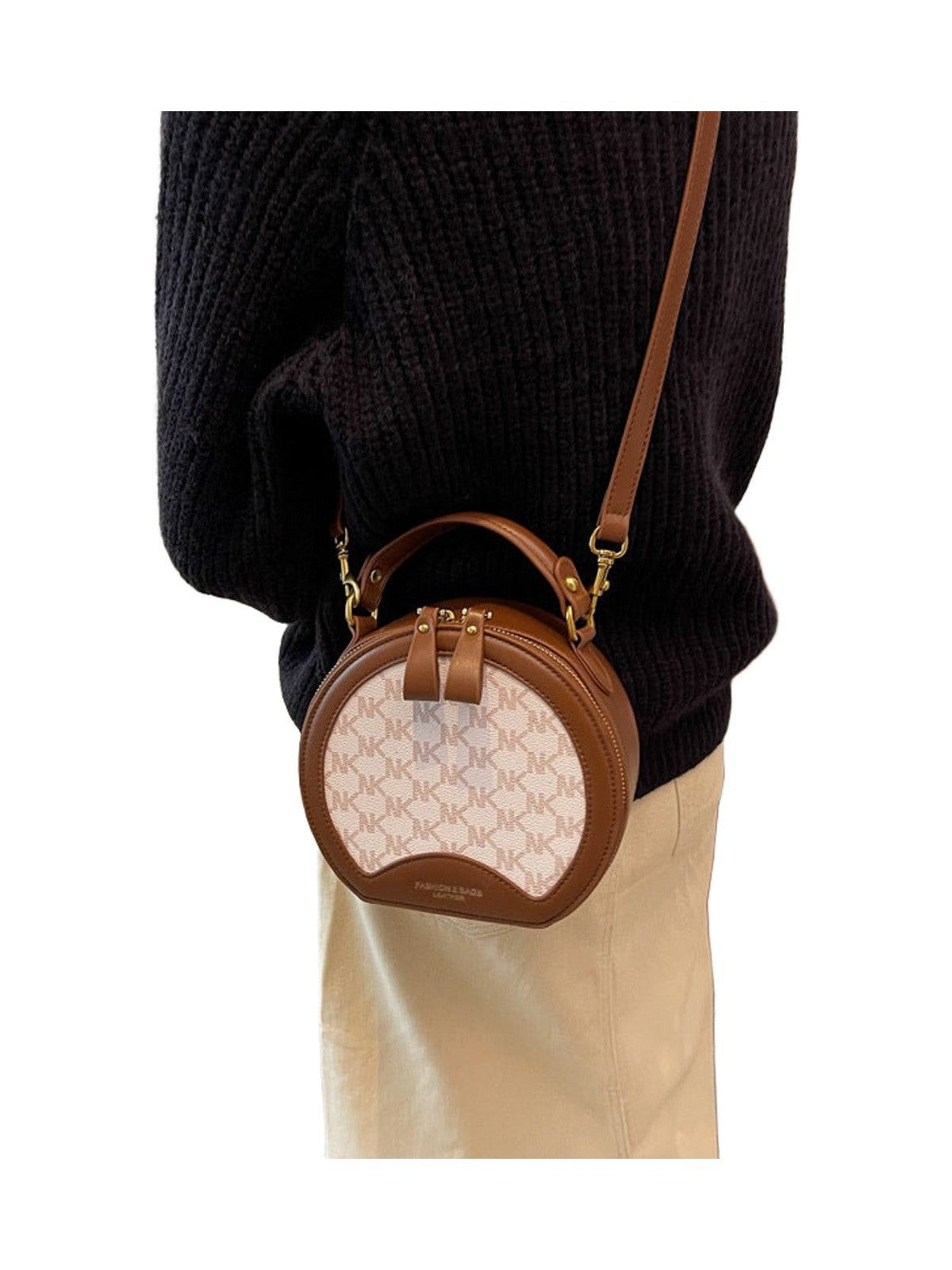 Letter Print Cool Handsome Simple Shoulder Bag