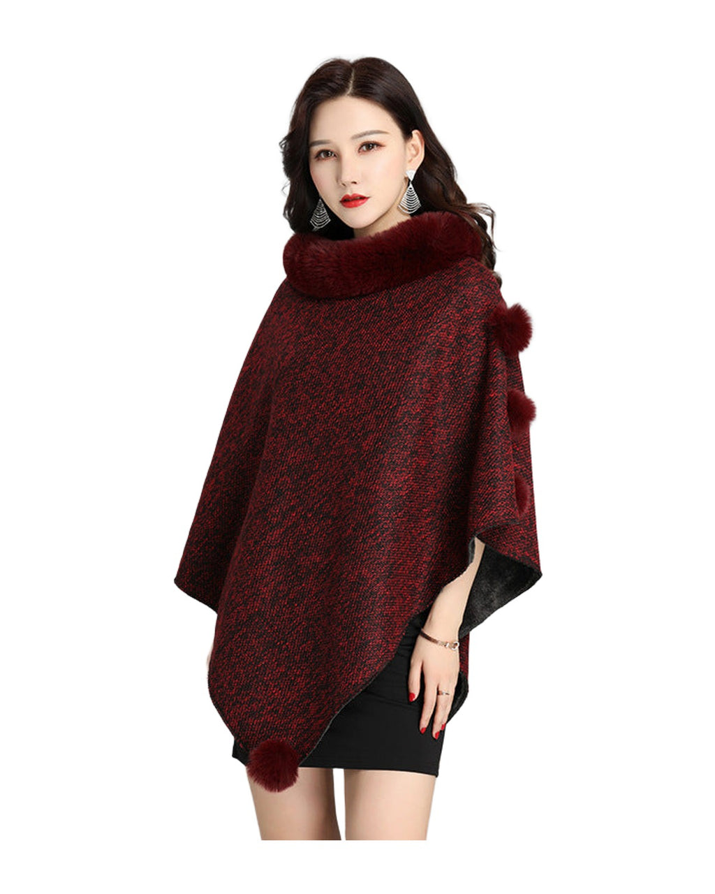 Faux Fur Jacket Shawl Scarf photo 2