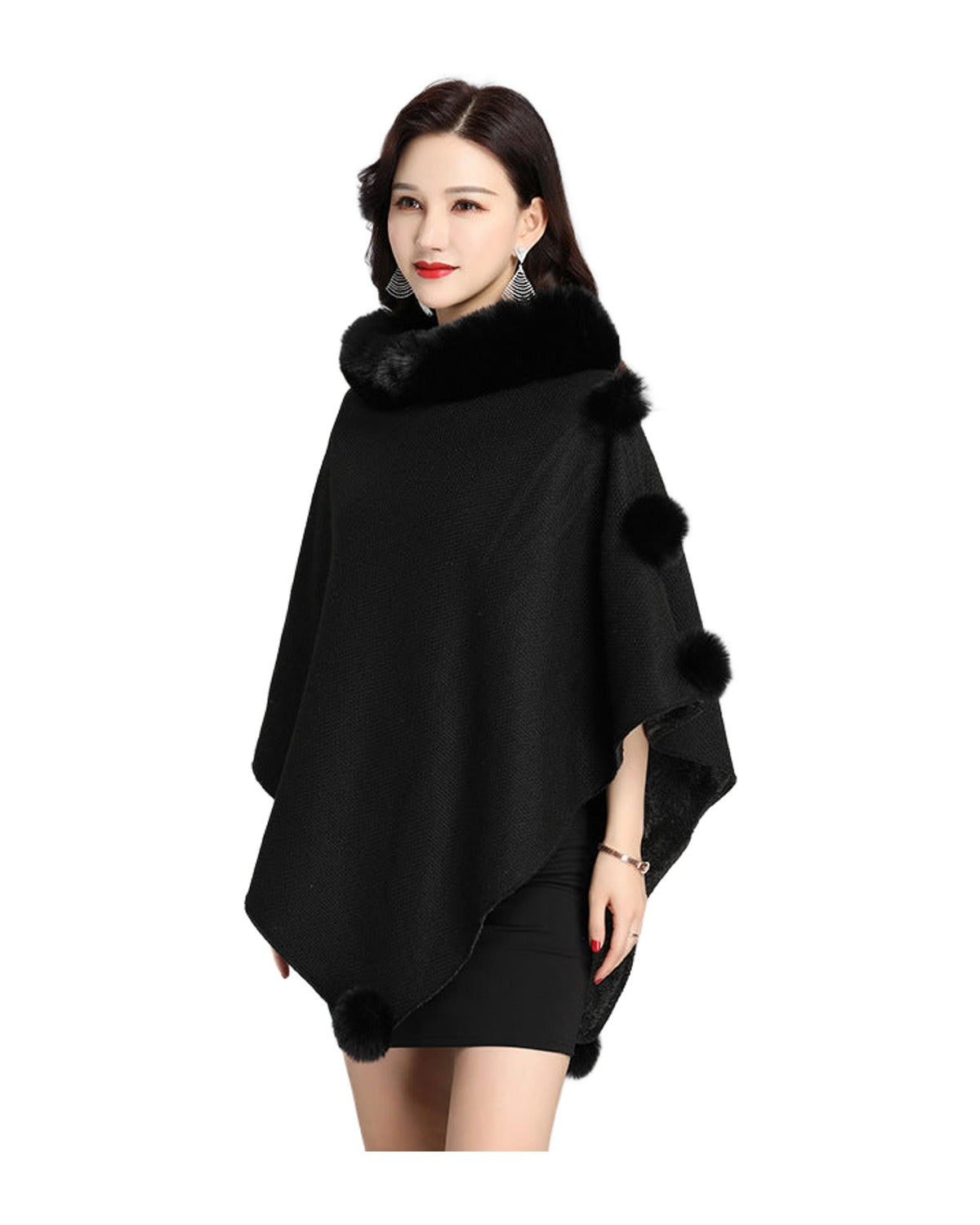 Faux Fur Jacket Shawl Scarf photo 6