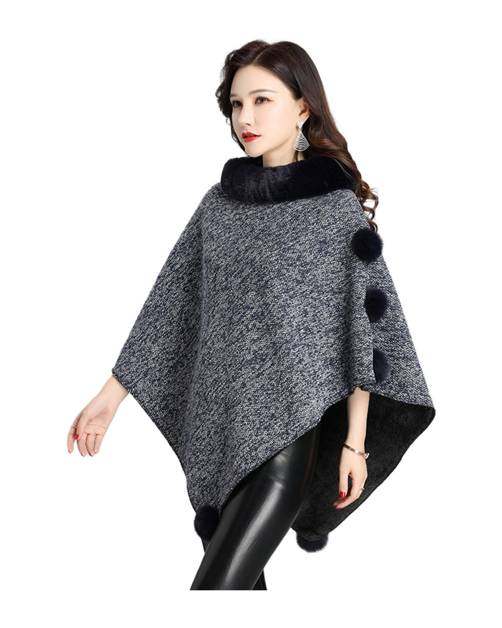 Faux Fur Jacket Shawl Scarf photo 7
