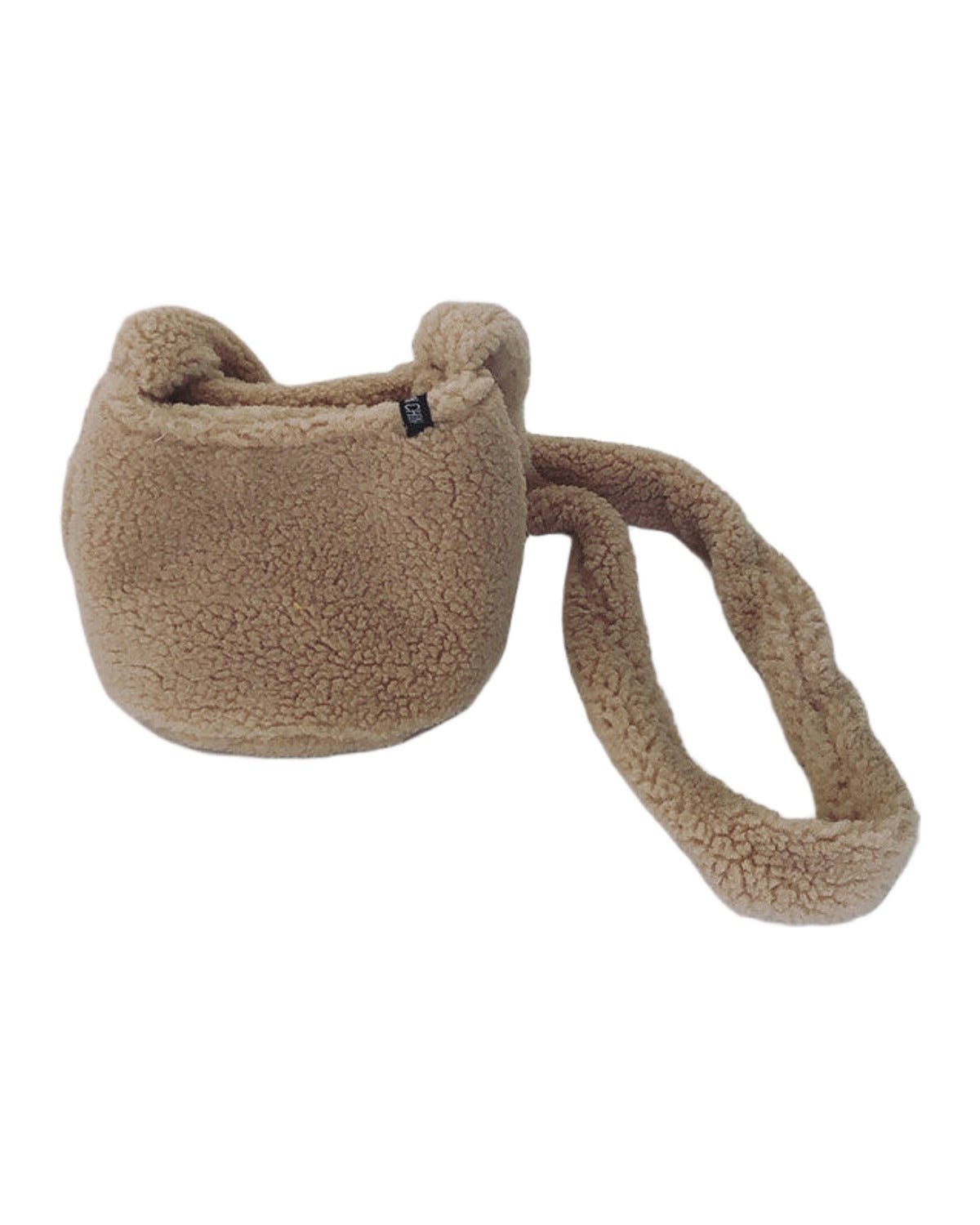 Solid Color Faux Lamb Wool One-shoulder Underarm Bag photo 3