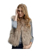 Faux Fox Fur Short Vest Jacket photo 1