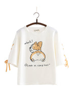 Cartoon Animal Print Short Sleeve photo 2