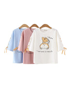 Cartoon Animal Print Short Sleeve photo 6