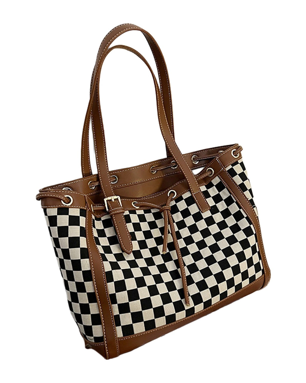 Contrast Tote Bag Checkerboard photo 3