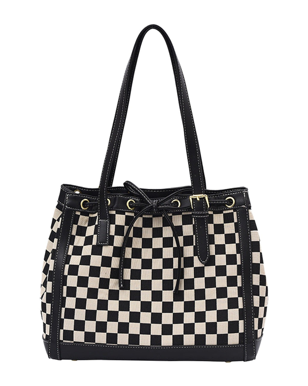 Contrast Tote Bag Checkerboard photo 6