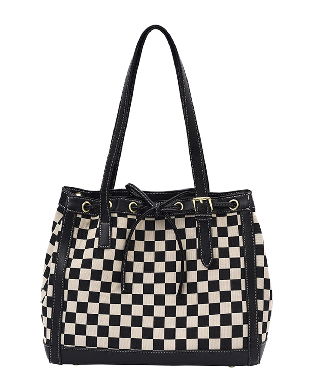 Contrast Tote Bag Checkerboard photo 6