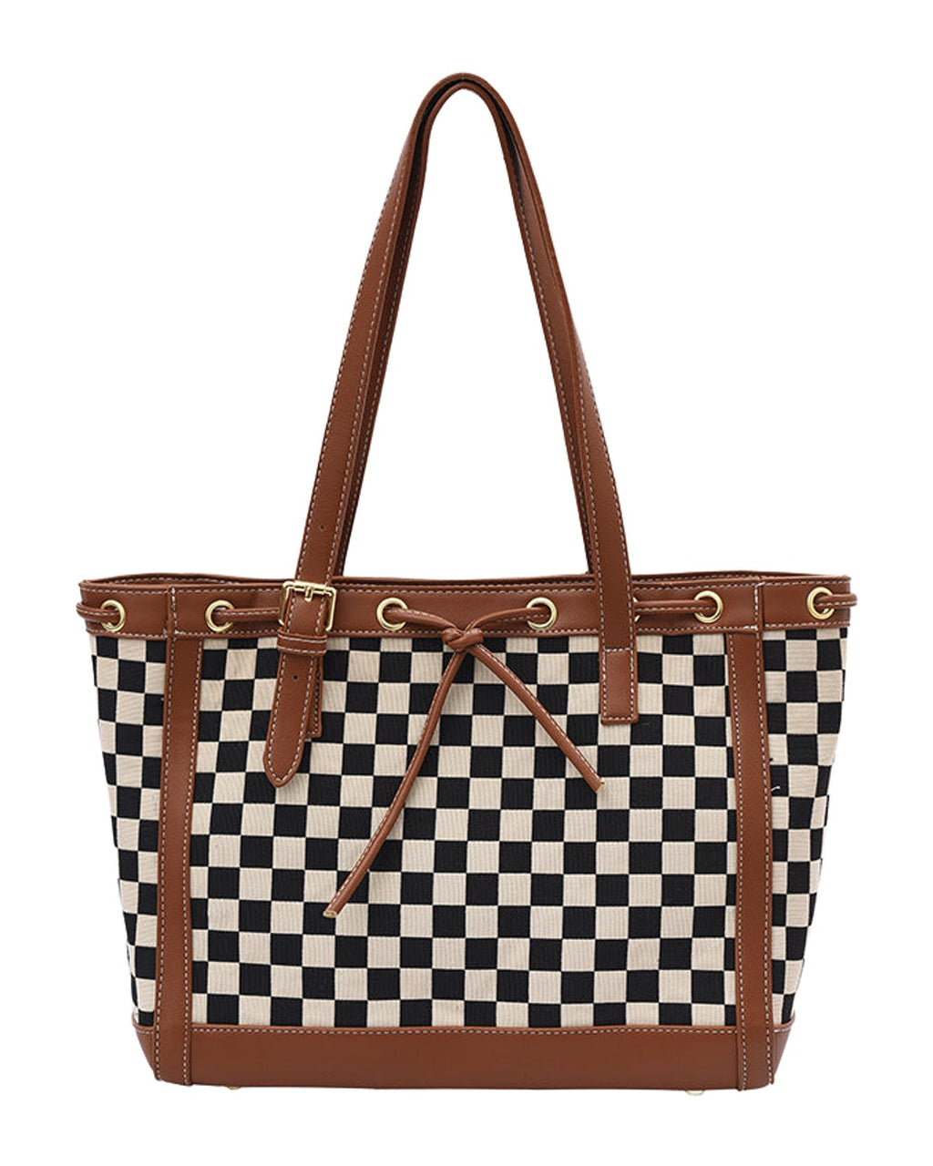 Contrast Tote Bag Checkerboard photo 7