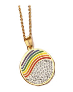 Lgbt Six-color Rainbow Titanium Steel Pendant Necklace photo 6