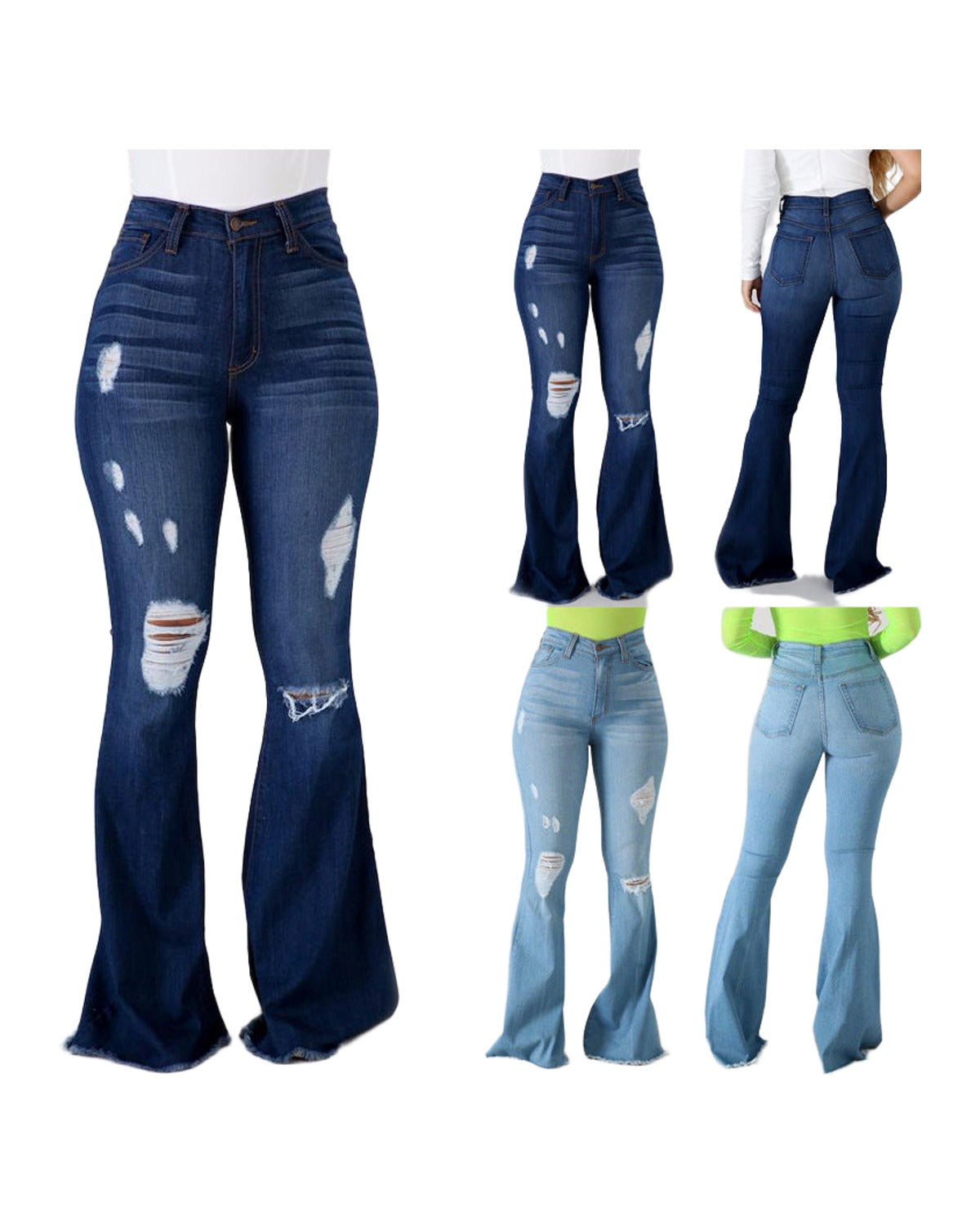 Slim-fit Buttocks Ripped Jeans photo 1