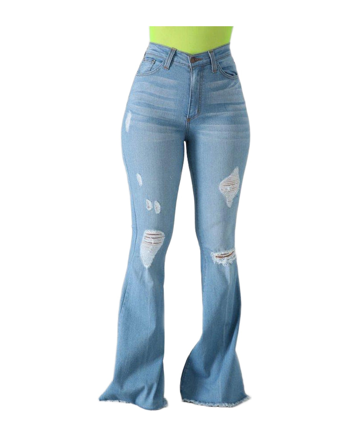 Slim-fit Buttocks Ripped Jeans photo 3