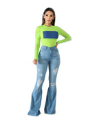 Slim-fit Buttocks Ripped Jeans photo 4