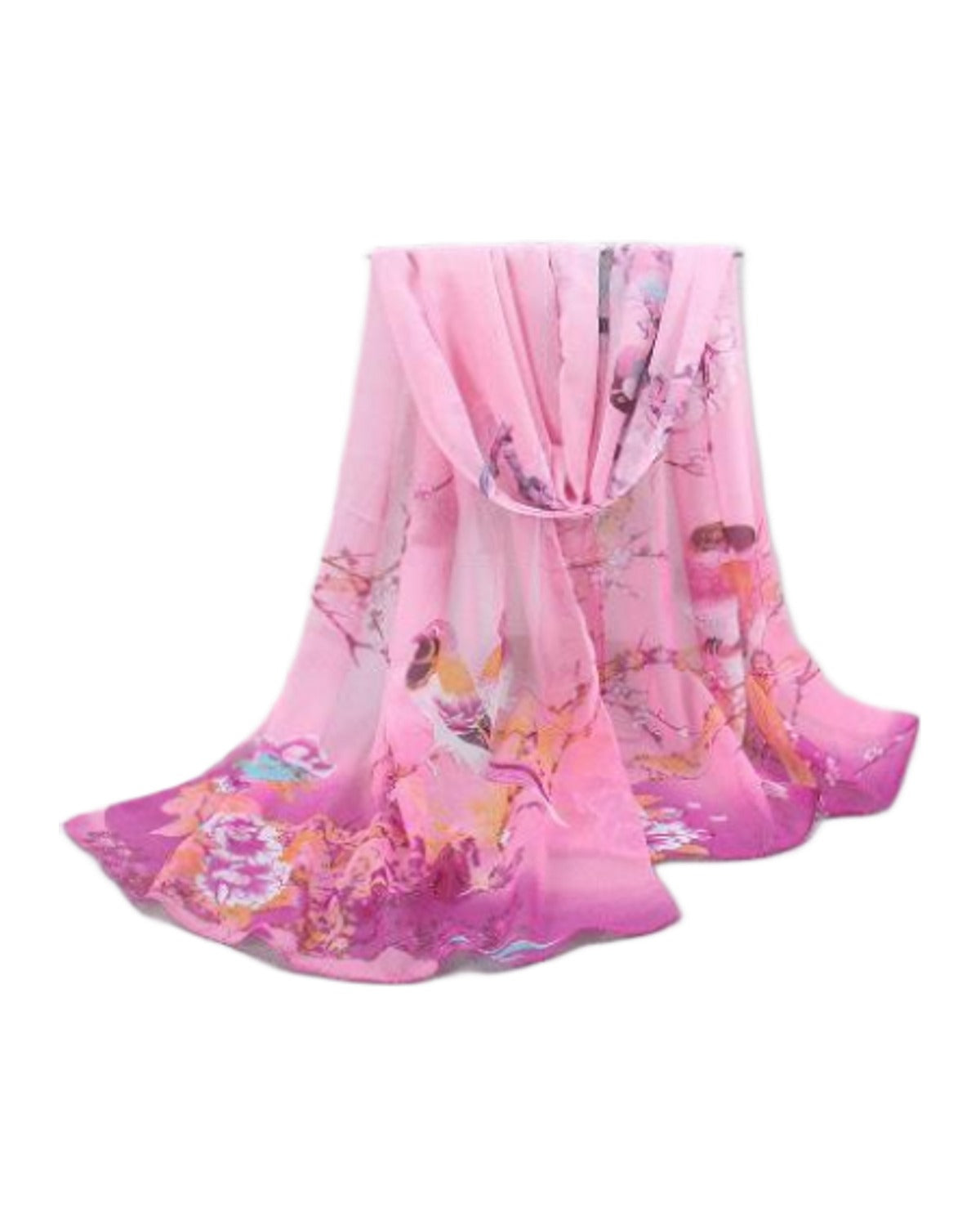 Narrow Thin Chiffon Scarf Sunscreen Shawl photo 1
