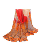 Narrow Thin Chiffon Scarf Sunscreen Shawl photo 11
