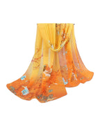 Narrow Thin Chiffon Scarf Sunscreen Shawl photo 2