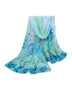 Narrow Thin Chiffon Scarf Sunscreen Shawl photo 4