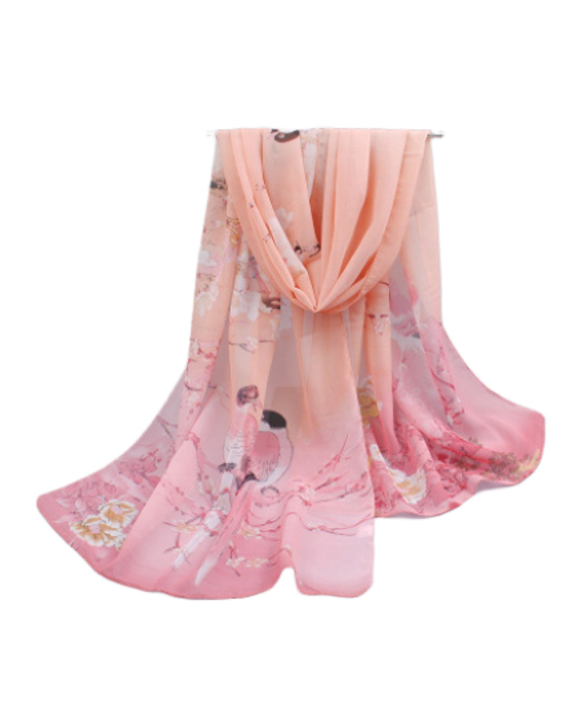 Narrow Thin Chiffon Scarf Sunscreen Shawl photo 6