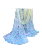 Narrow Thin Chiffon Scarf Sunscreen Shawl photo 8