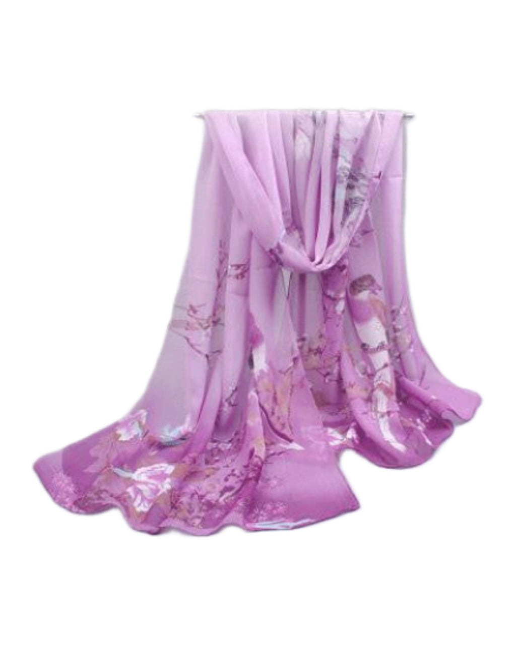Narrow Thin Chiffon Scarf Sunscreen Shawl photo 9