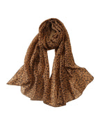 Leopard Chiffon Scarf Thin Shawl photo 2