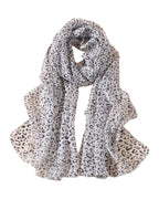 Leopard Chiffon Scarf Thin Shawl photo 3
