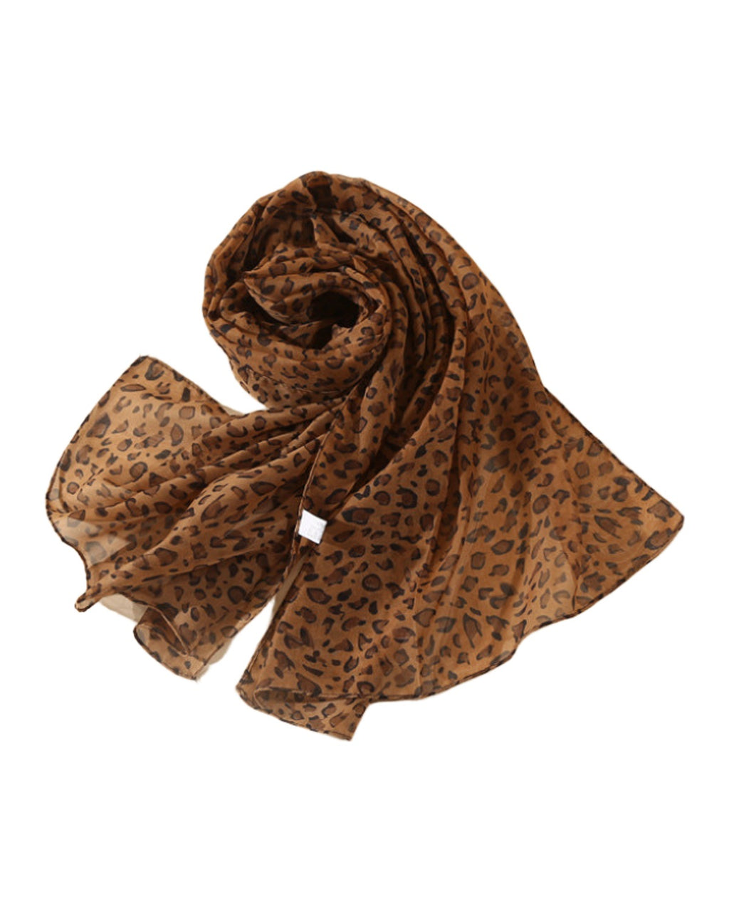 Leopard Chiffon Scarf Thin Shawl photo 4