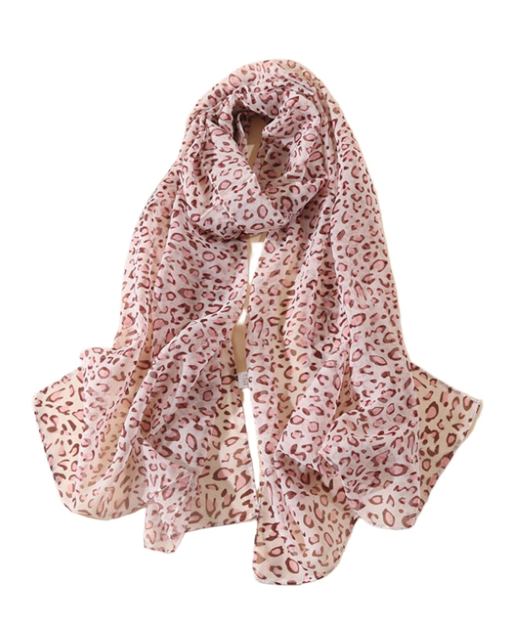 Leopard Chiffon Scarf Thin Shawl photo 5