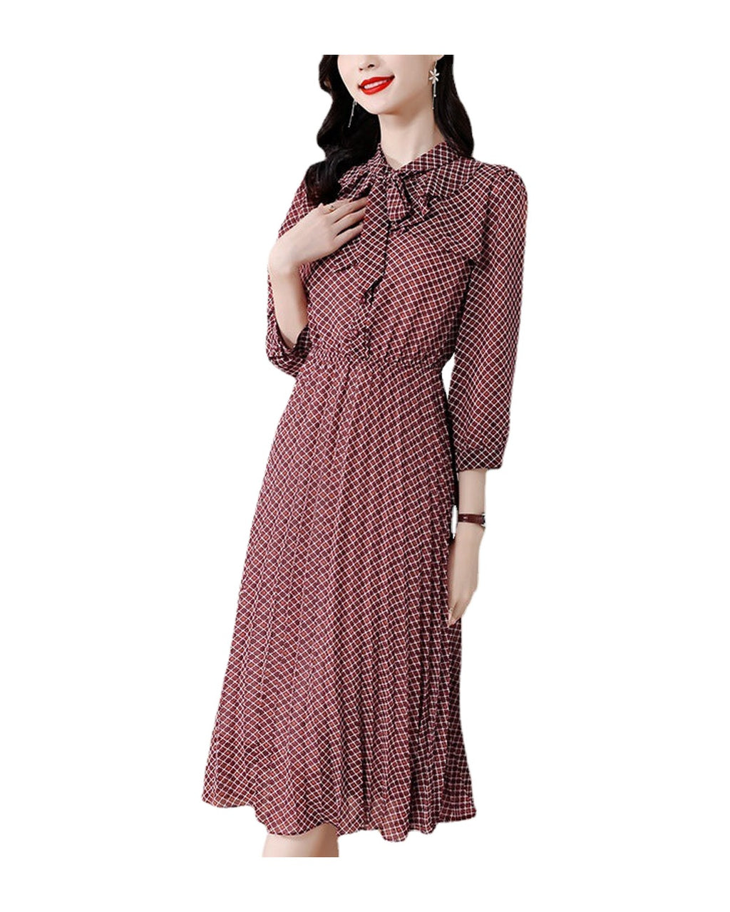 Polyester Chiffon Floral Dress photo 1
