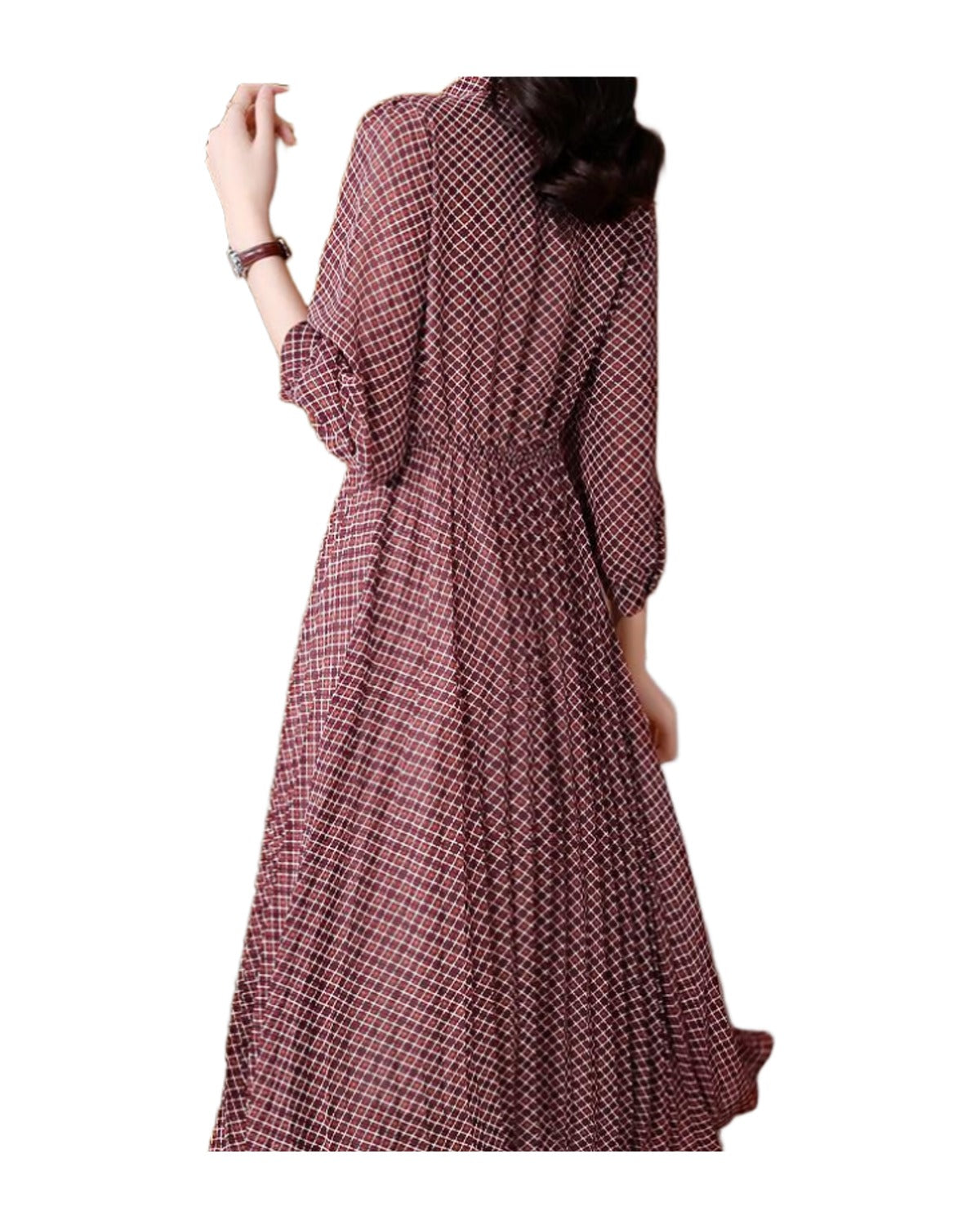 Polyester Chiffon Floral Dress photo 5