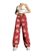 Printed Low-rise Wide-leg Jeans photo 3