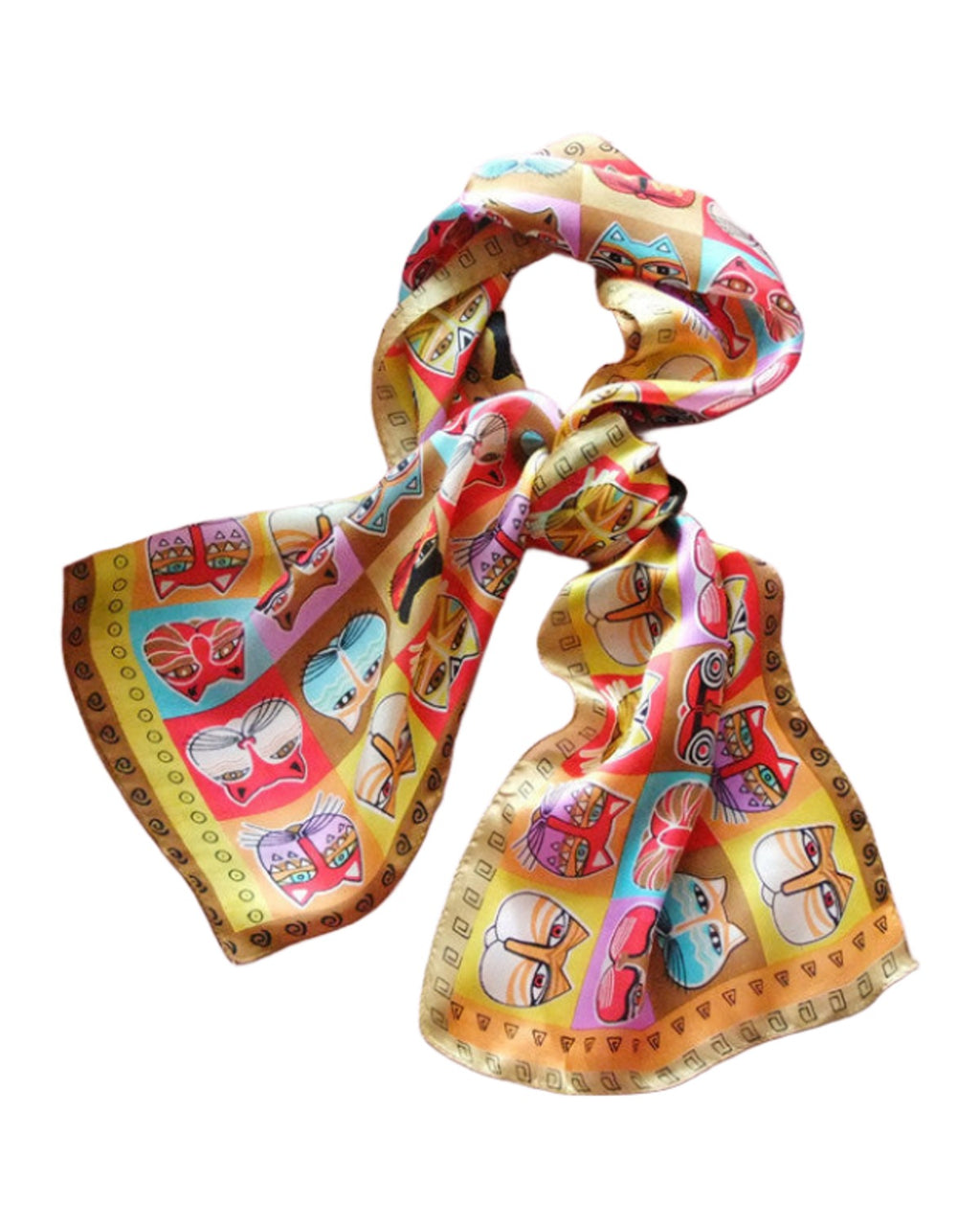 Animal Print Silk Scarf photo 2