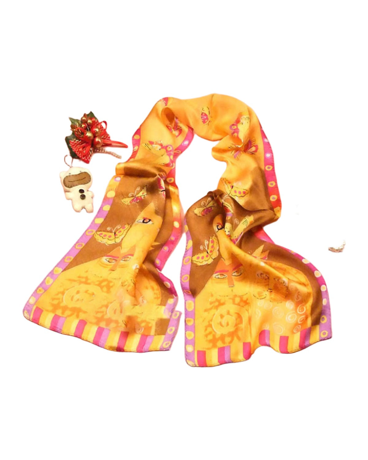 Animal Print Silk Scarf photo 6