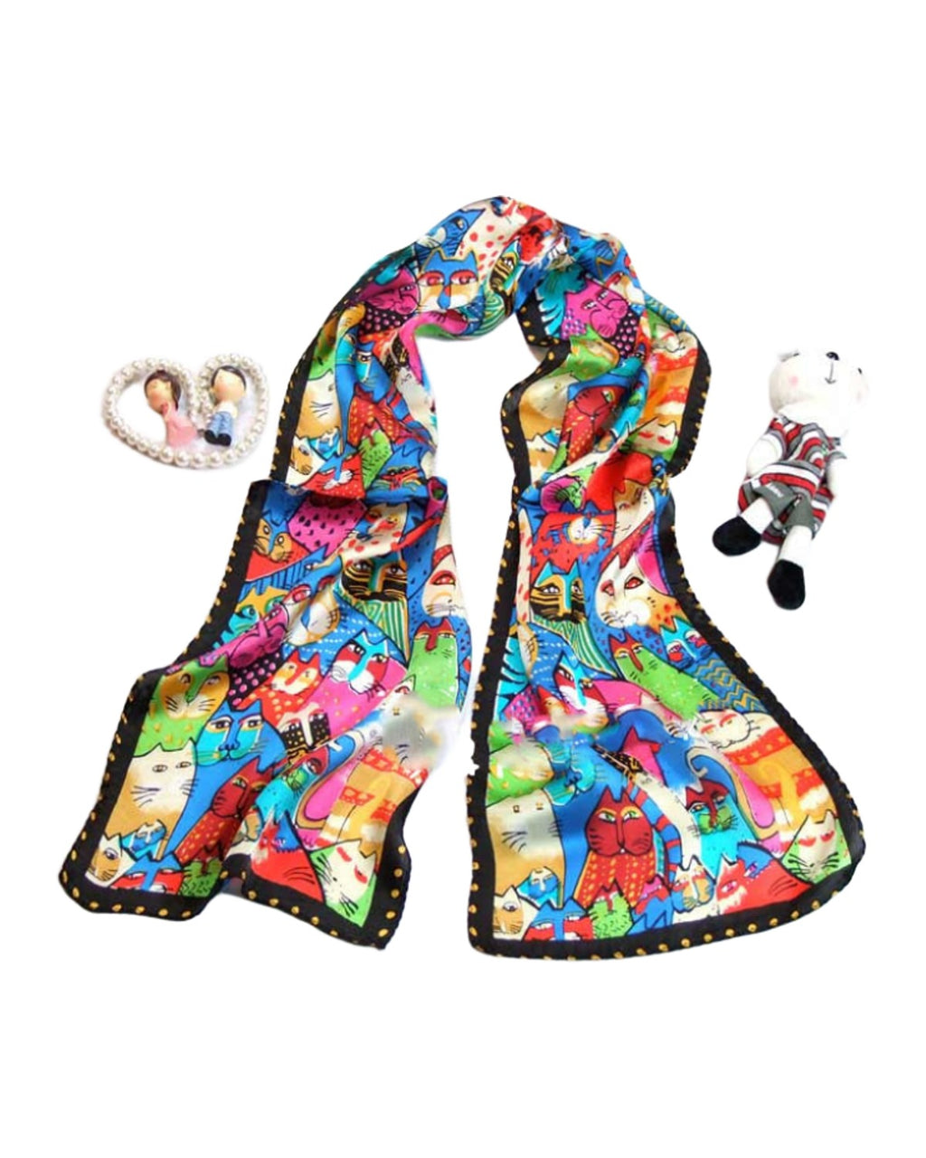Animal Print Silk Scarf photo 7