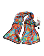 Animal Print Silk Scarf photo 8