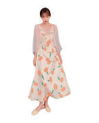 Tie-bow Floral Dress Holiday Midi photo 2
