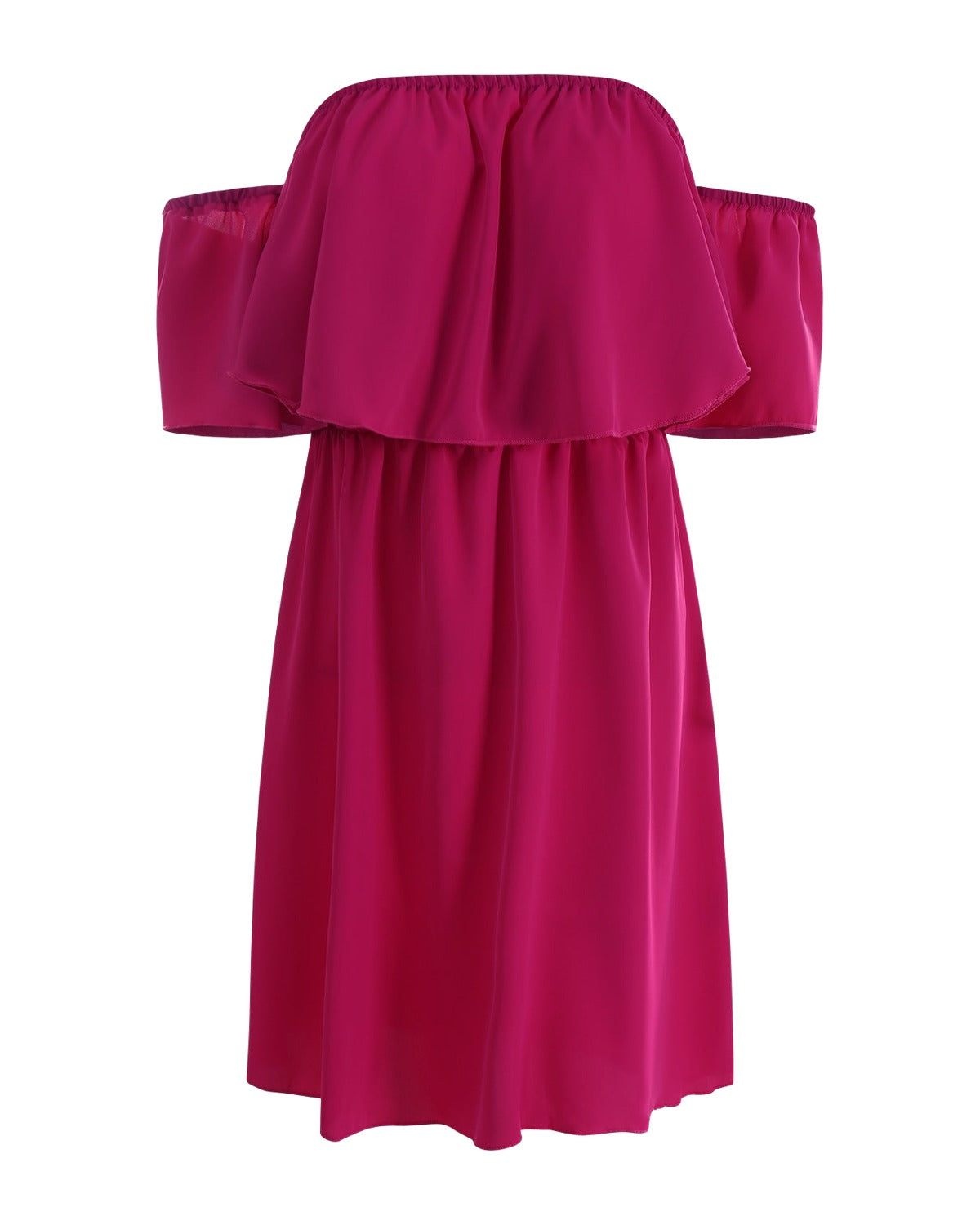 Off-the-shoulder One-shoulder Ruffle Dress photo 7
