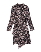 Half Turtleneck Leopard Print Dress photo 7