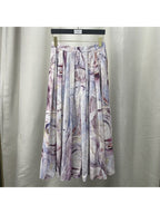 Cotton Poplin Print A-line Skirt