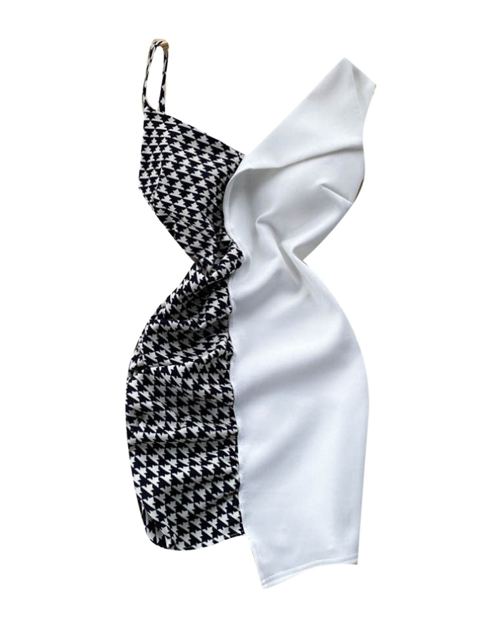Contrast Panel Chic Slip Dress photo 1