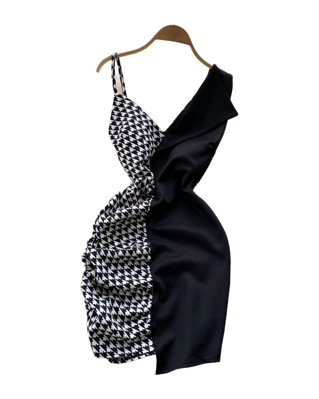 Contrast Panel Chic Slip Dress photo 4