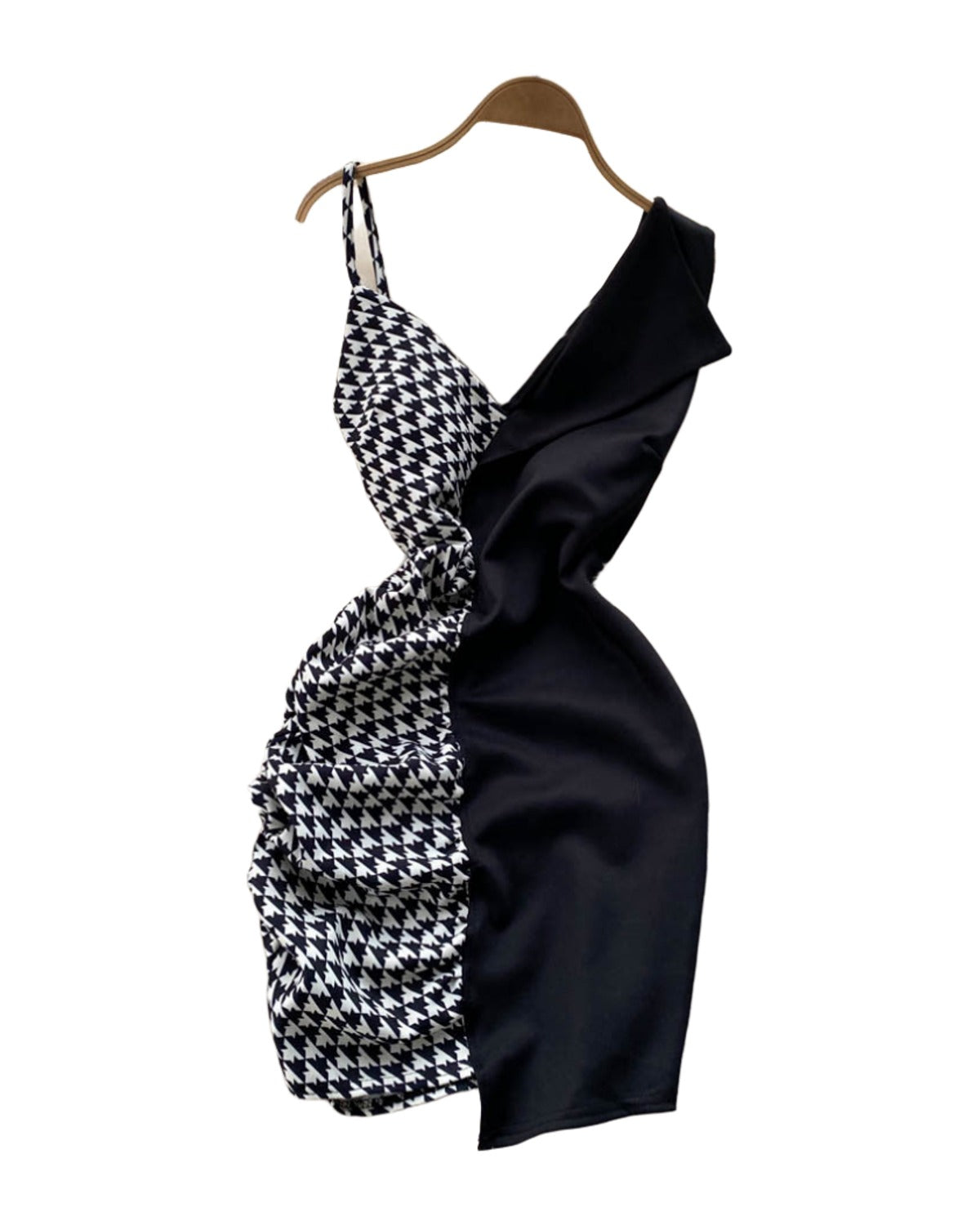 Contrast Panel Chic Slip Dress photo 4
